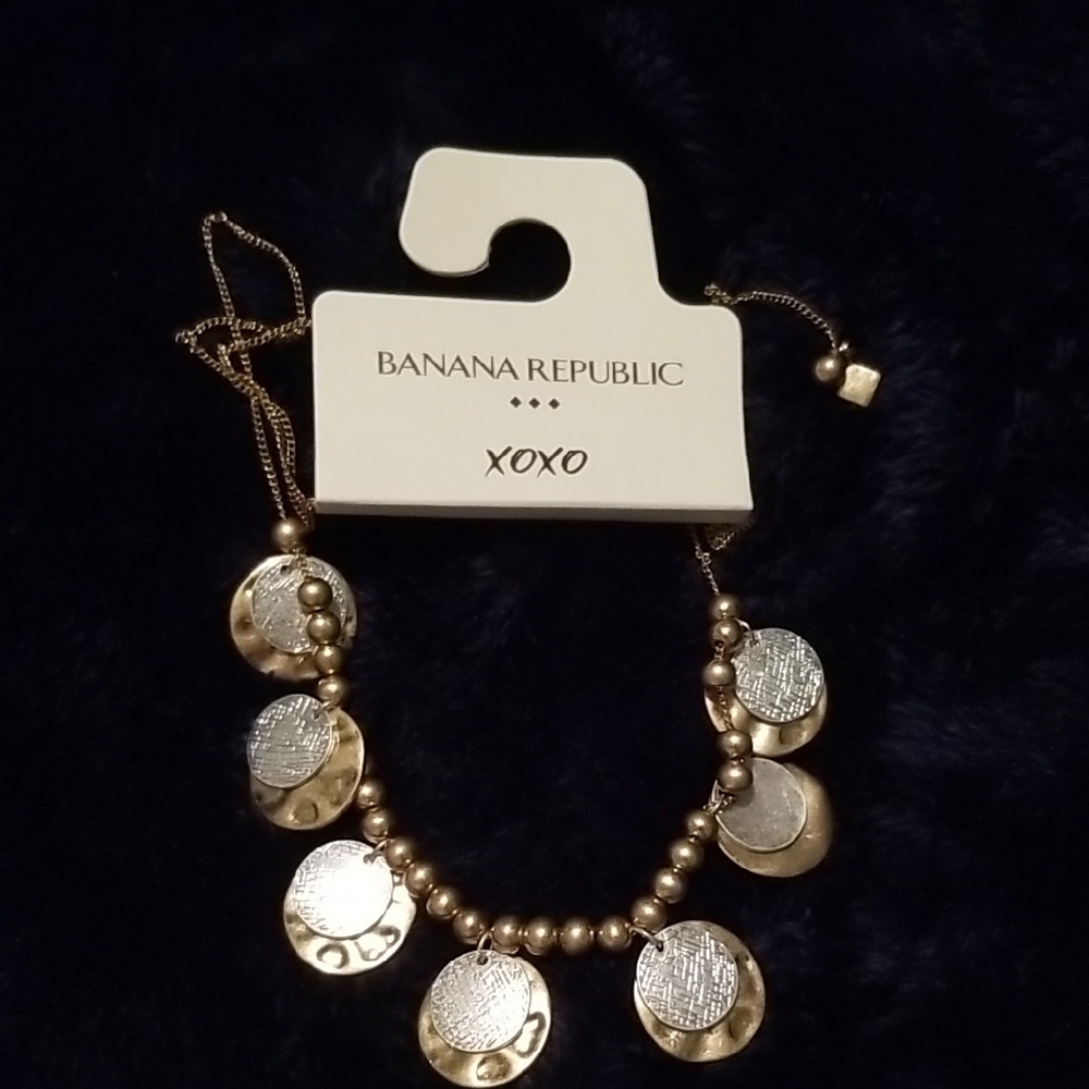 Banana Republic Gold and Silver Vintage-Inspired Necklace